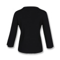 20ALW220Fashion design sexy women knit sweater cut out sheer joined pullover knitwear sweater beading embroidery